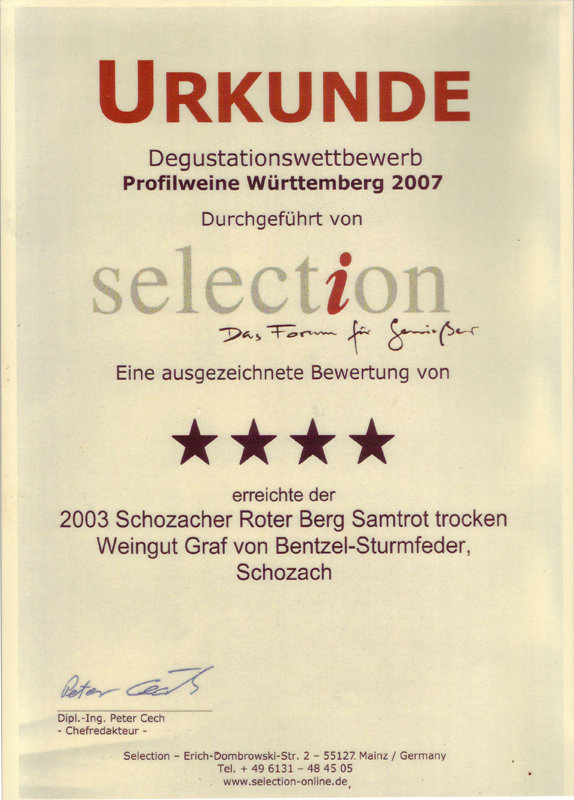 2003 Schozacher Roter Berg Samtrot
